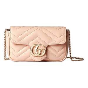 Gucci GG Marmont Super Mini Matelasse Crossbody Bag Light Beige